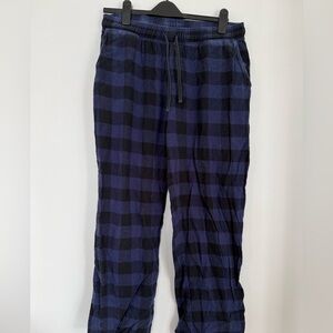 Stylish Black and Blue Plaid Joggers